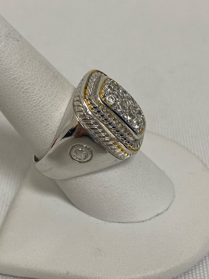 Silver Gold Color Jeweled Ring