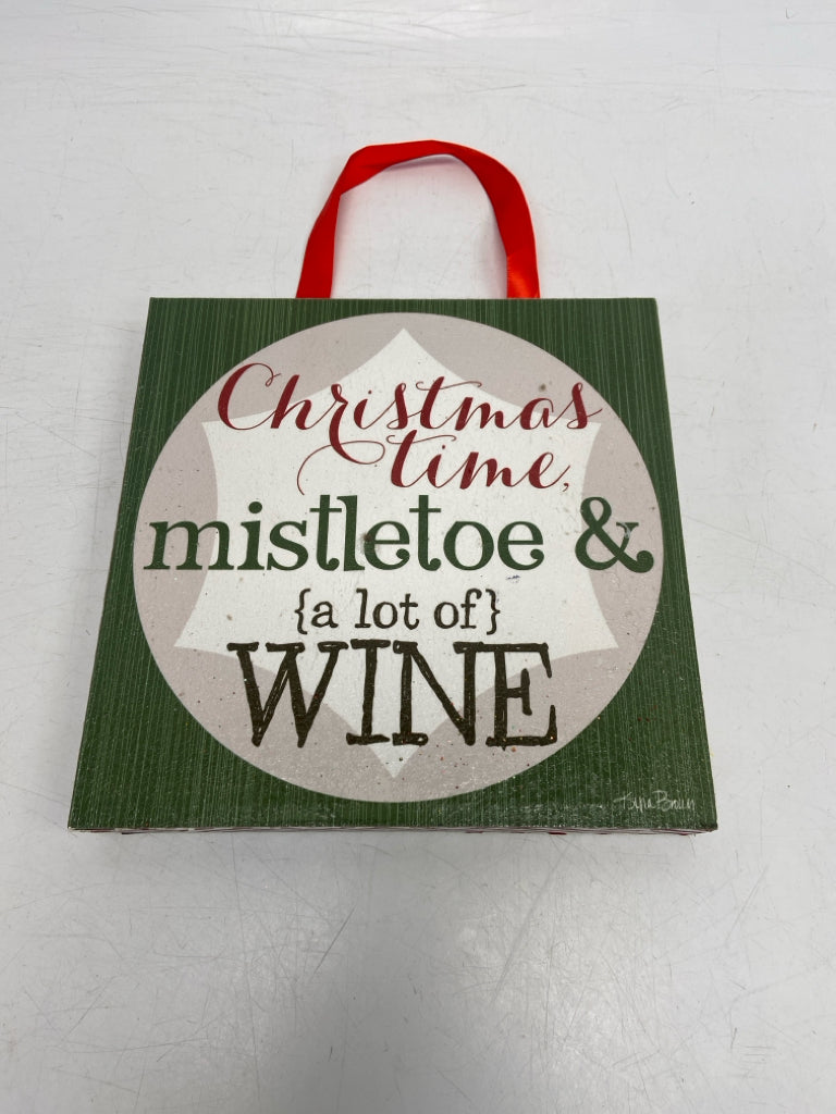 Green/White Black/Red Words Christmas