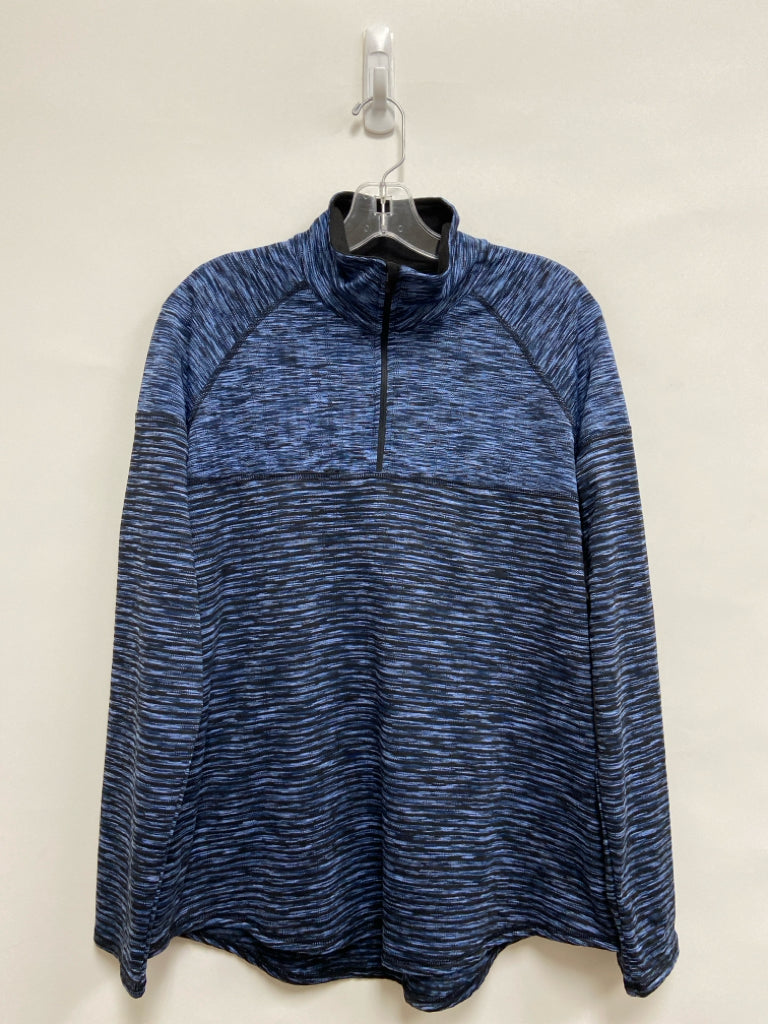NWT Avia Size XL Blue/Black Streaked Ladies Pullover