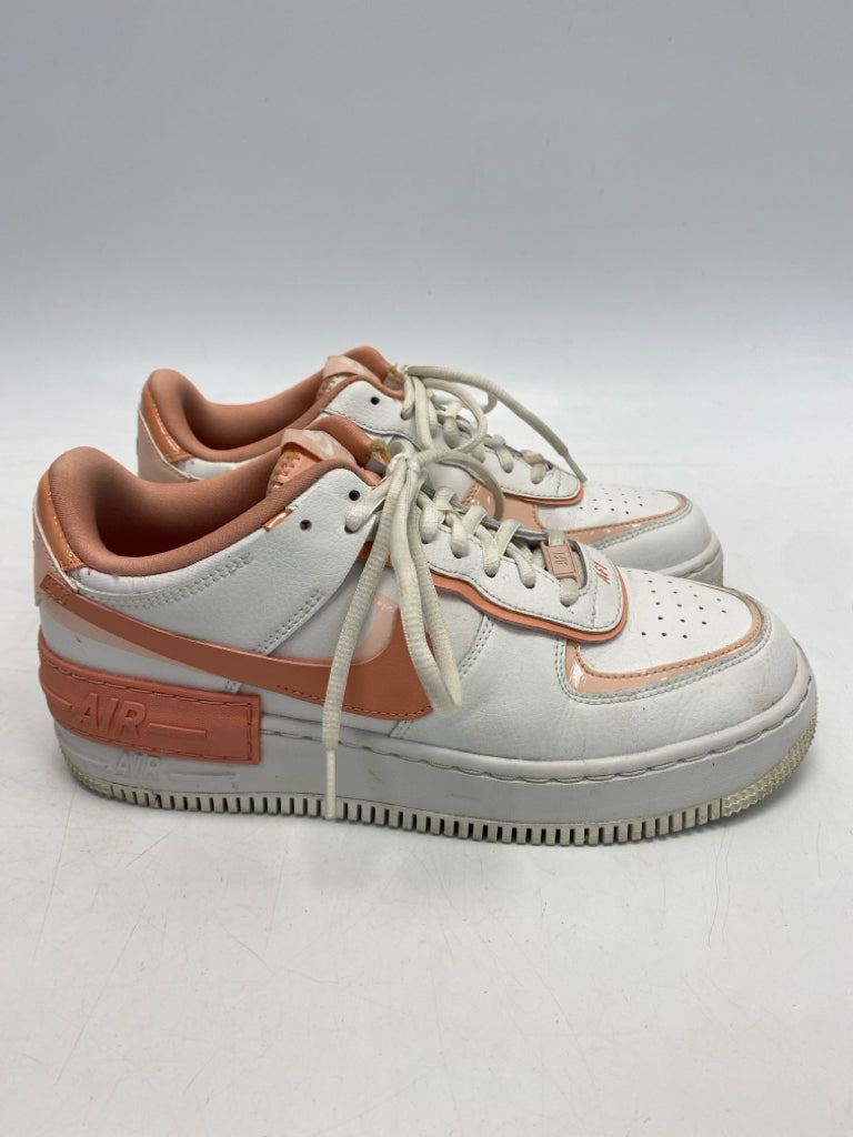 Nike US Shoe Size 9.5 White Peach Sneakers