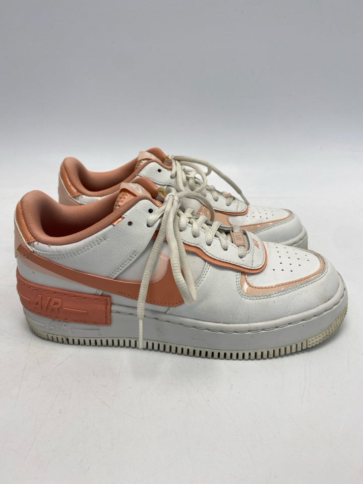 Nike US Shoe Size 9.5 White Peach Sneakers