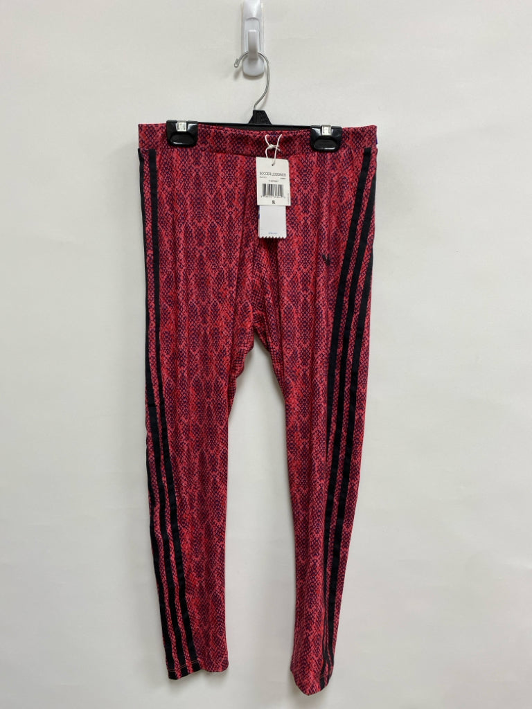 NWT Adidas Size S Pink Snake Print Athletic Leggings