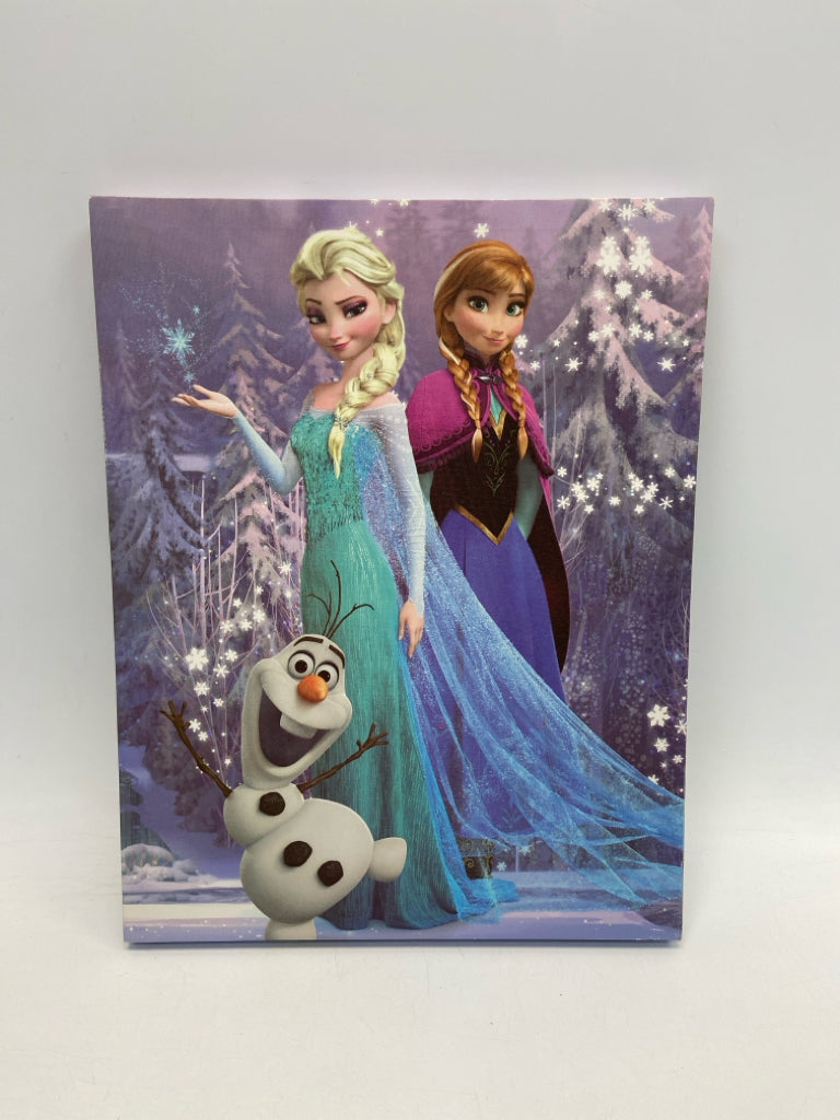 Blue/White Green/Pink Frozen Kids Canvas Art