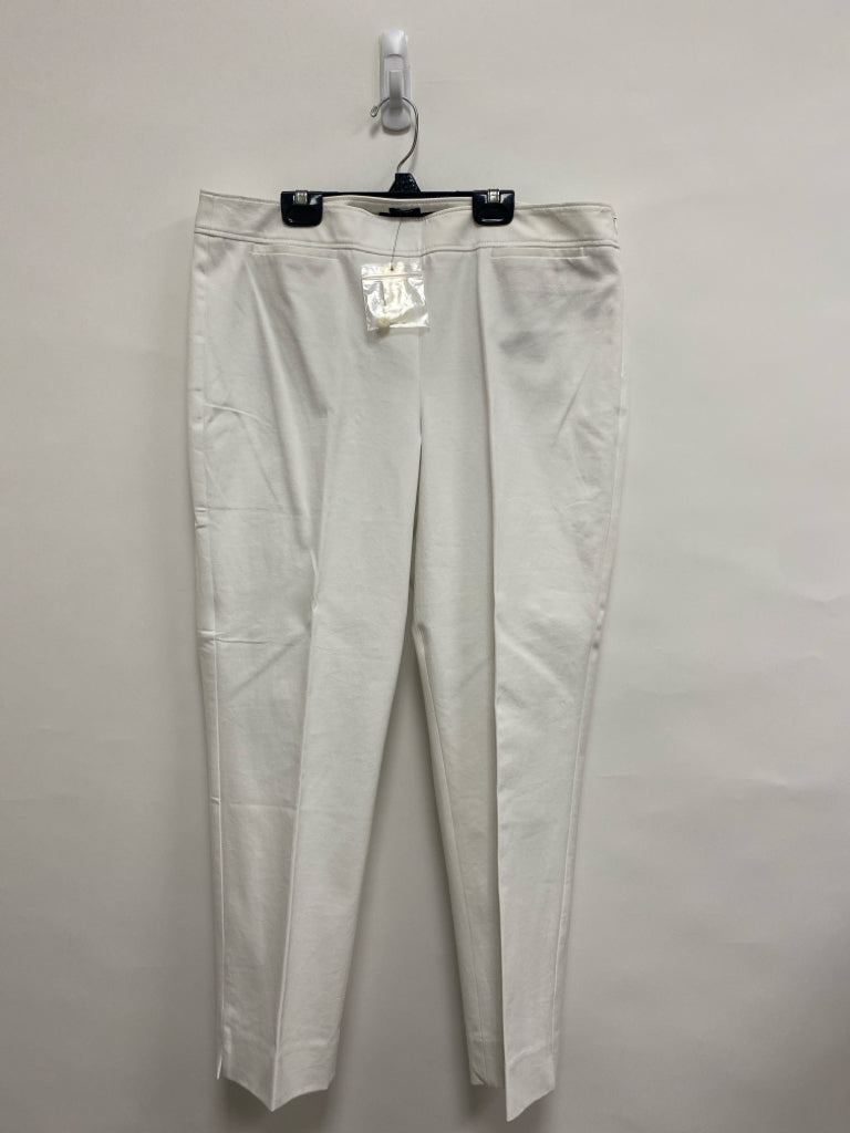 NWT Talbots Size 14P White Petite Pants