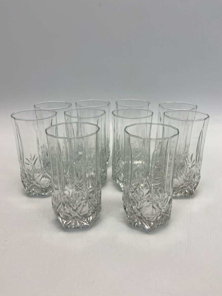 Clear Leaves Glassware