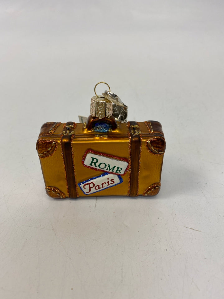Old World Christmas Brown Multi Color Glass Ornaments