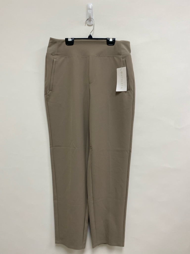 NWT Athleta Size 10 Taupe Pull-on Athletic Pants