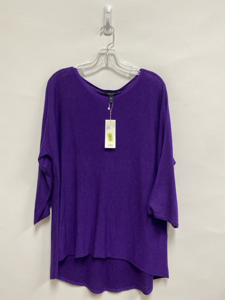 NWT Eileen Fisher Size XL Purple Boat Neck Ladies Sweater