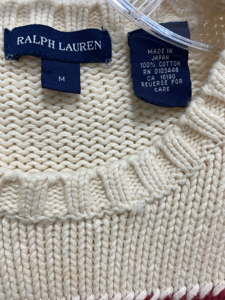 Ralph Lauren SIZE M Cream Red/Blue American Flag Girl&