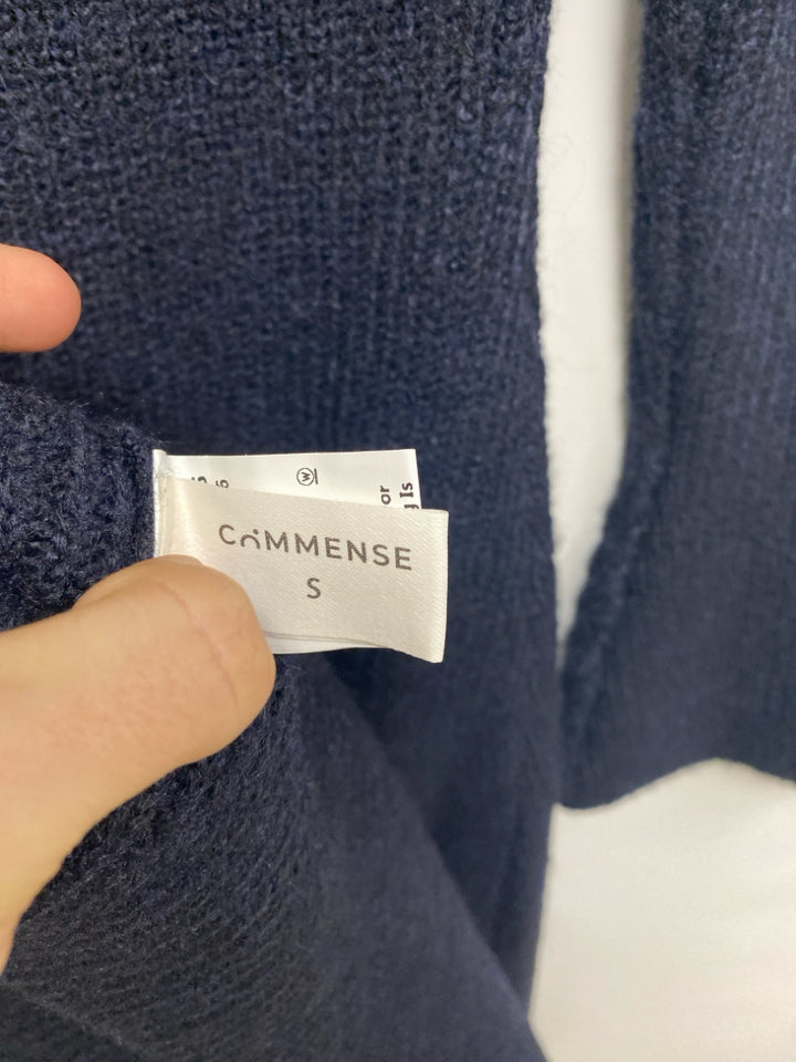 Size S Navy Texture Button Up Ladies Dress