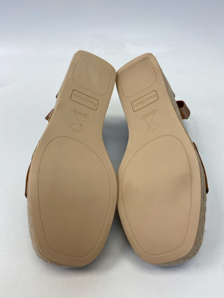 NWOT Franco Sarto  Size 9.5 Cognac Sandals