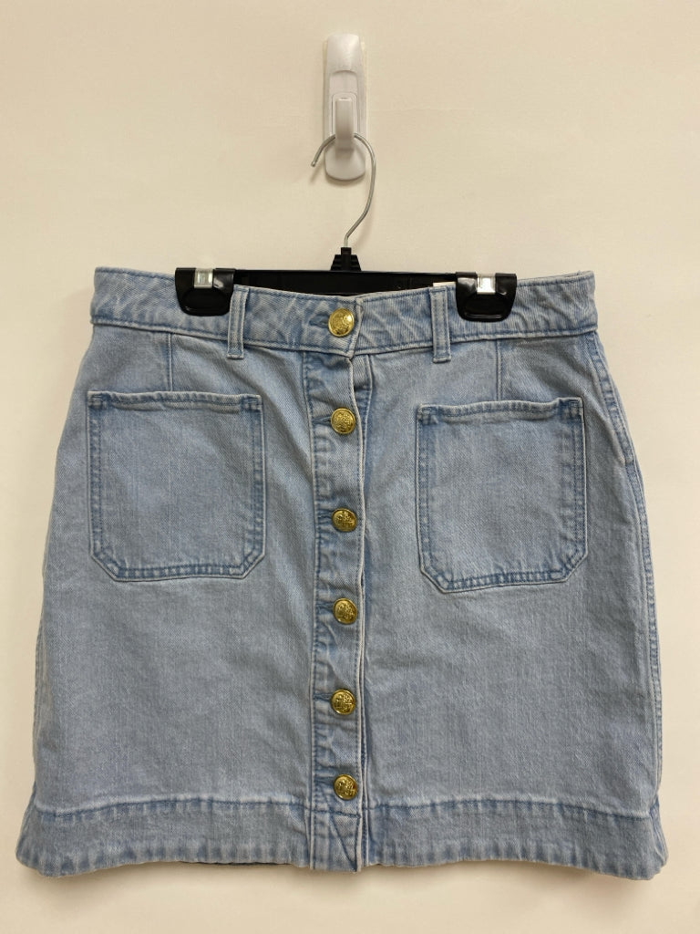NWT FREE ASSEMBLY Size 2 Light Blue Denim Ladies Skirt