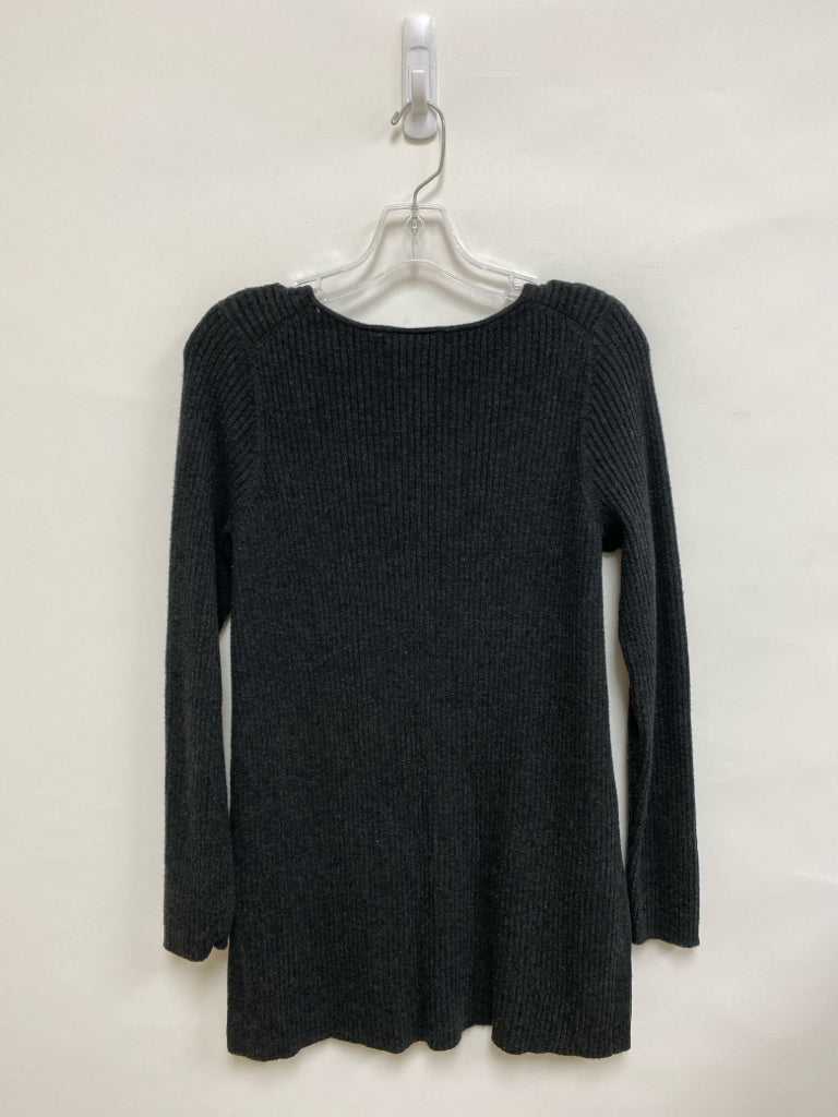 ett:twa Size M Charcoal Ribbed Tunic Ladies Sweater