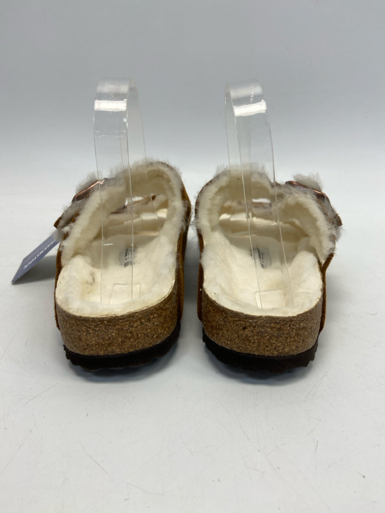 NWT Birkenstock  Size 9 Chestnut Cream Sandals