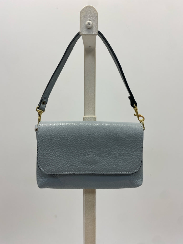 Powder Blue Leather Handbag