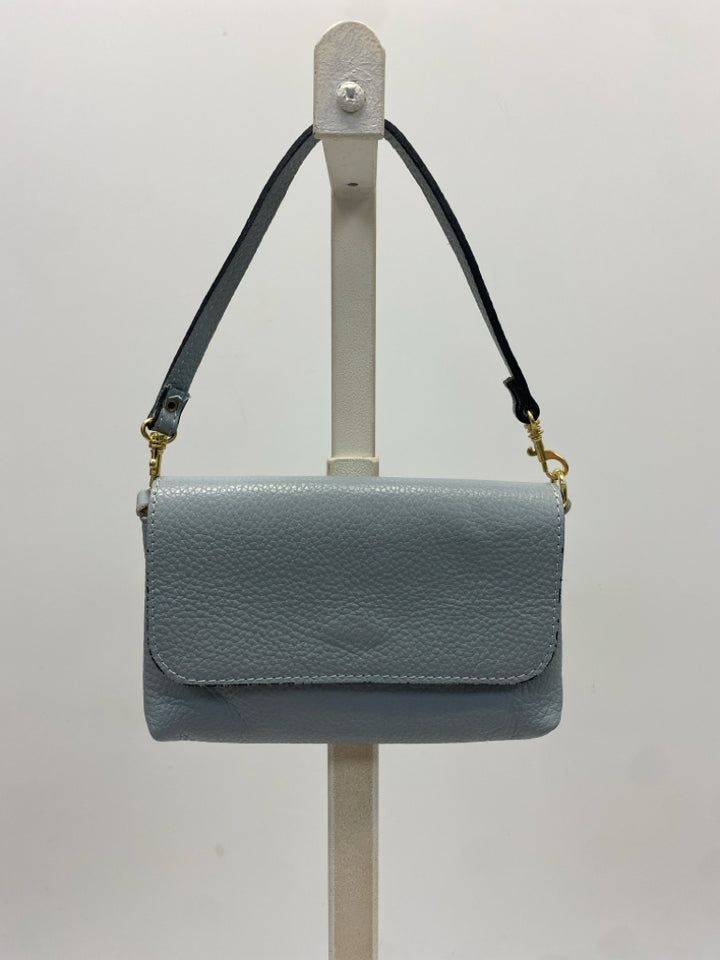 Powder Blue Leather Handbag
