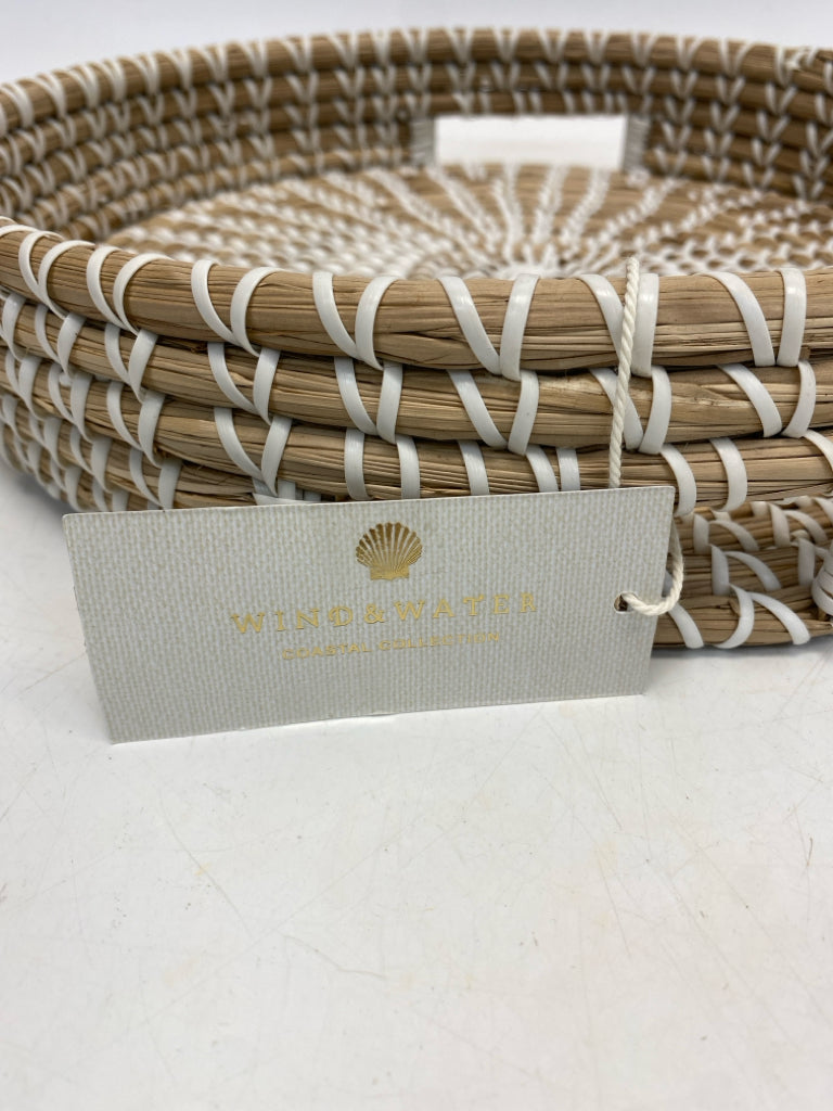 NWT Natural White Woven Tray