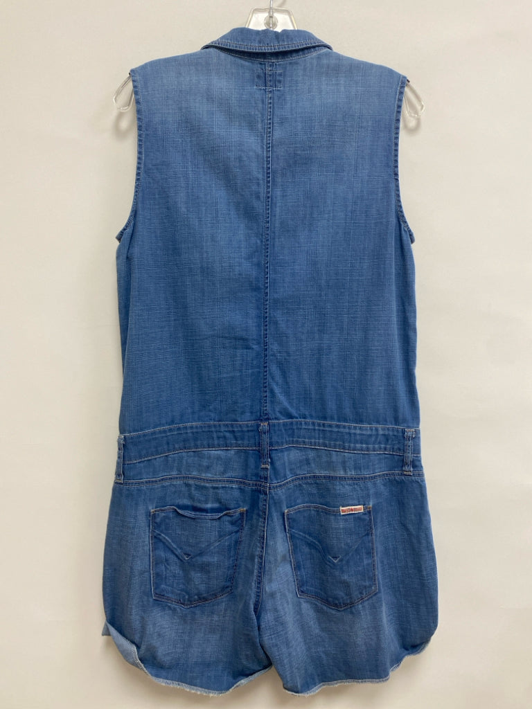 HUDSON Size M Light Blue Sleeveless Chambray Ladies Romper