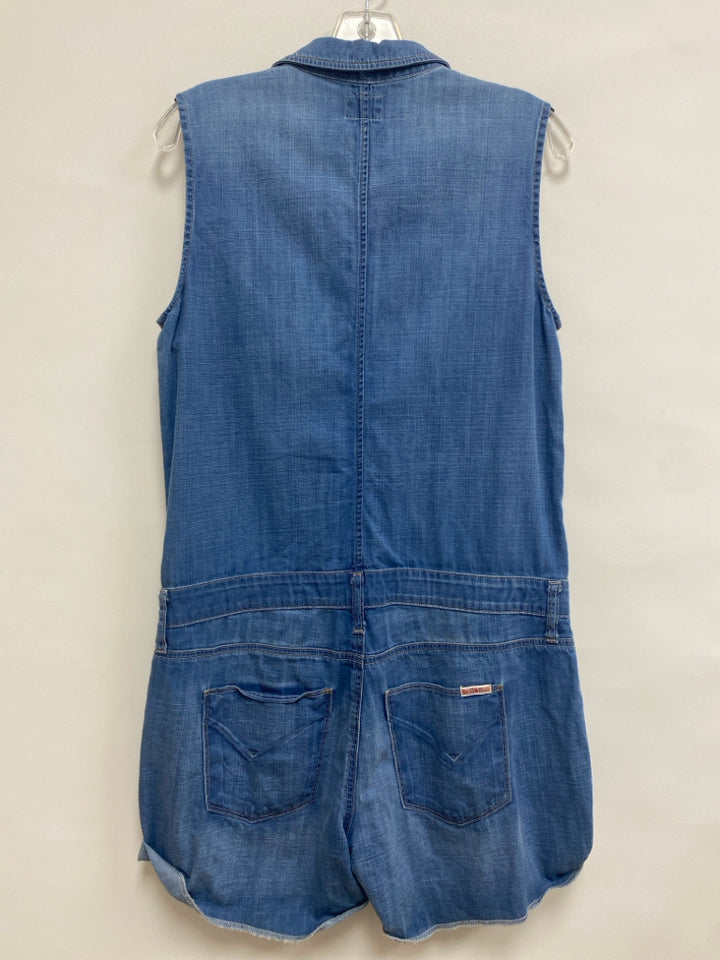 HUDSON Size M Light Blue Sleeveless Chambray Ladies Romper