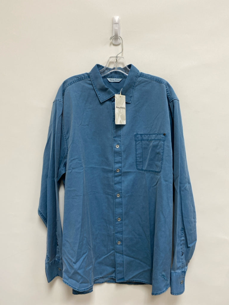 NWT Tommy Bahama Size XL Blue Button Up Men&