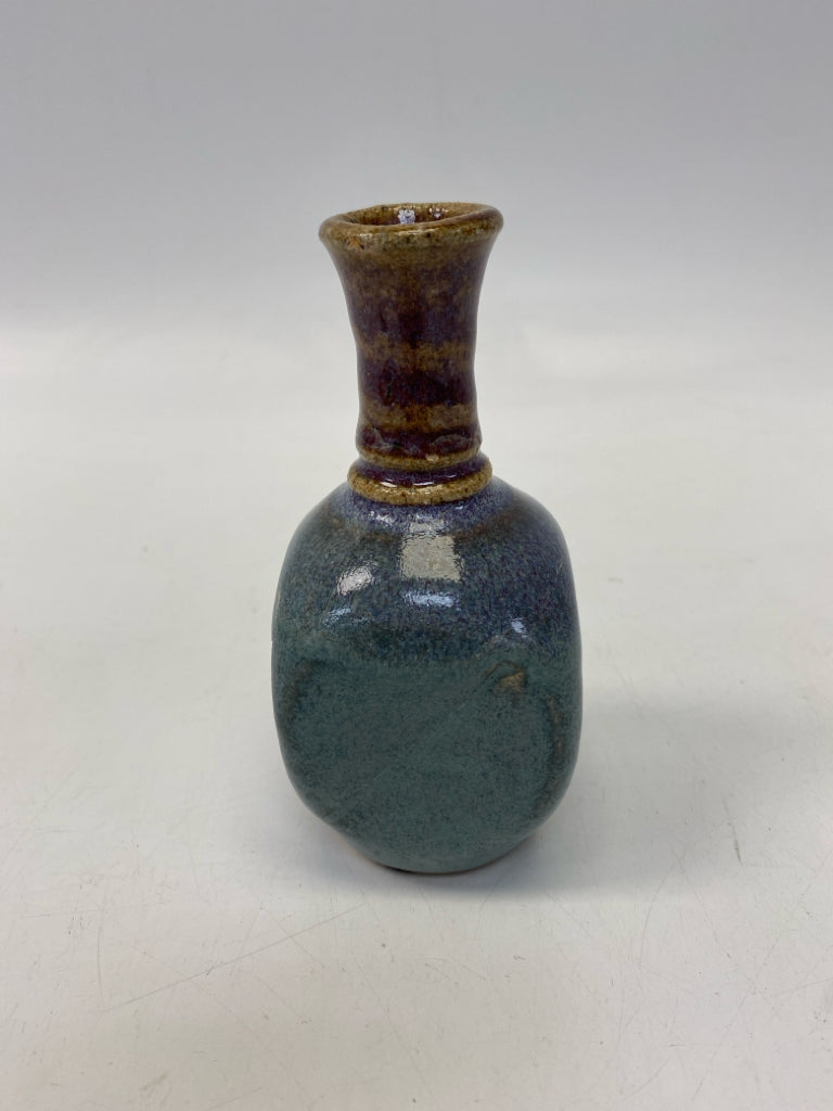Turquoise Multi Color Ceramic Vase