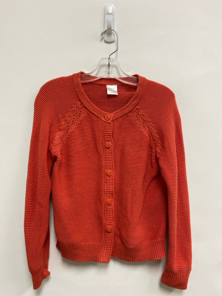 hanna Andersson SIZE 6/7 Dark Orange Cardigan Girl&