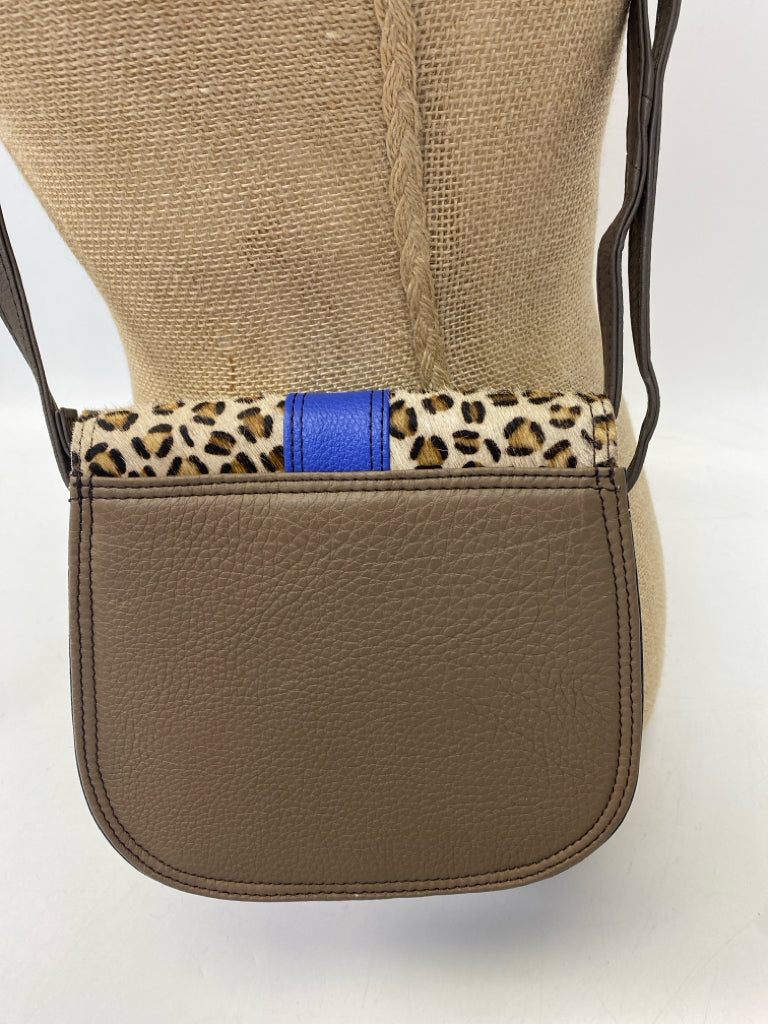 Soruka Blue Tan/Blk Animal Print Crossbody