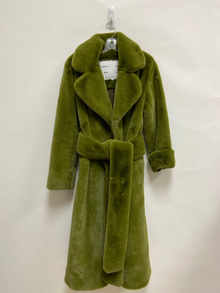 Proenza Schouler Size XS Green Faux Fur Ladies Jacket