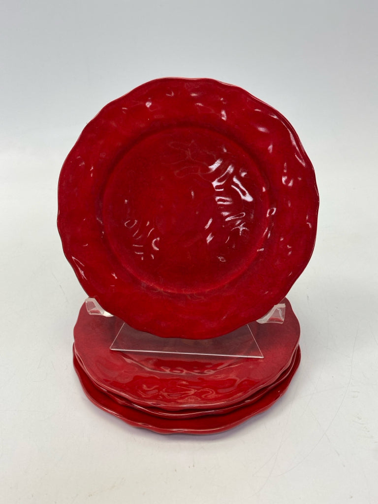 Red Melamine Plate (s)