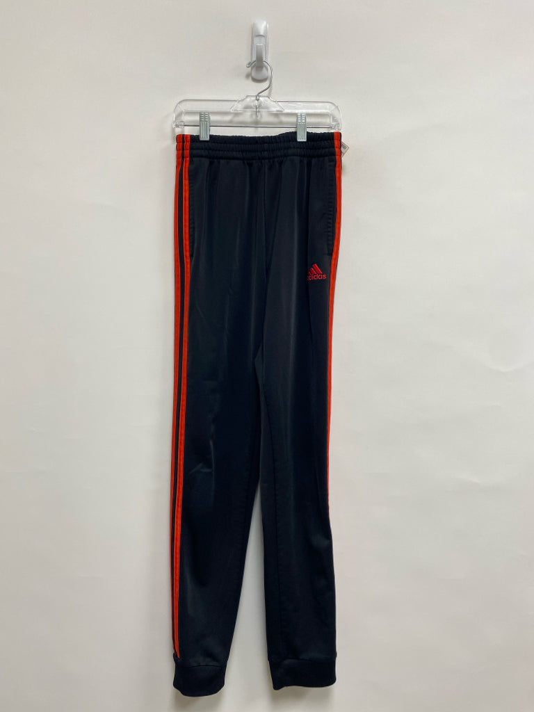 Adidas SIZE 14/16 Black Red Stripe Joggers Boy&