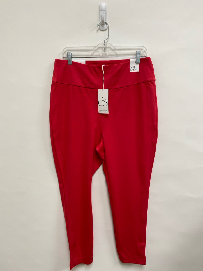 NWT  SIZE  1X Red Pull-on Plus Size Pants