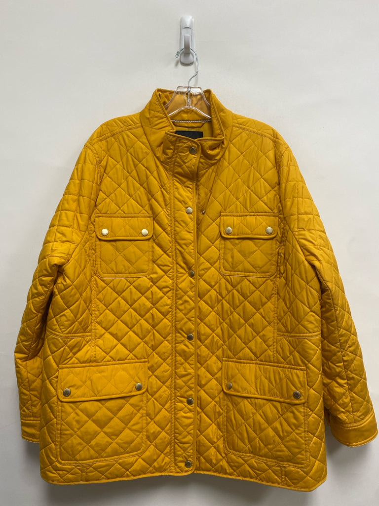 Talbots Size 2X Marigold Quilted Plus Size Jacket