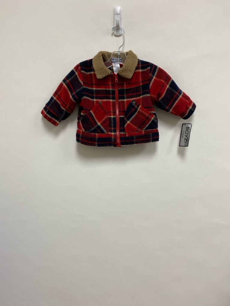 NWT SIZE 12M Red Navy/Tan Plaid Boy&
