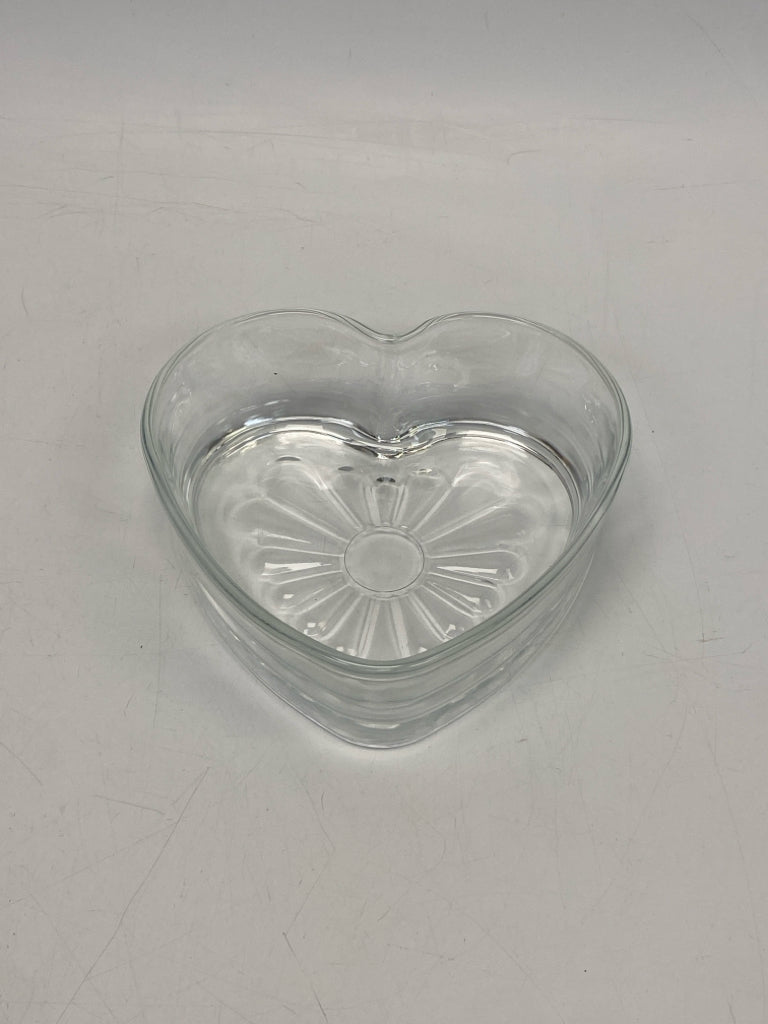 Clear Glass Candy Container