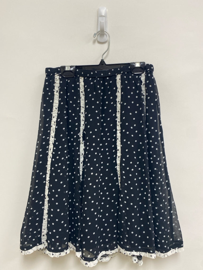 NWT Maeve Size XXS Black White Polka Dot Ladies Skirt
