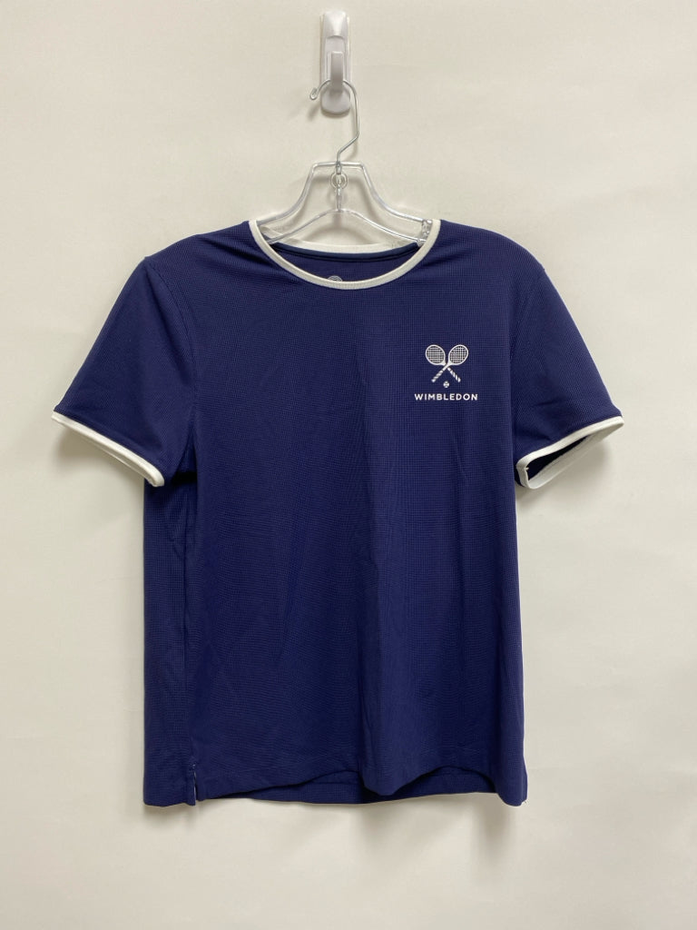 NWT Size M Navy White Trimmed Athletic Top