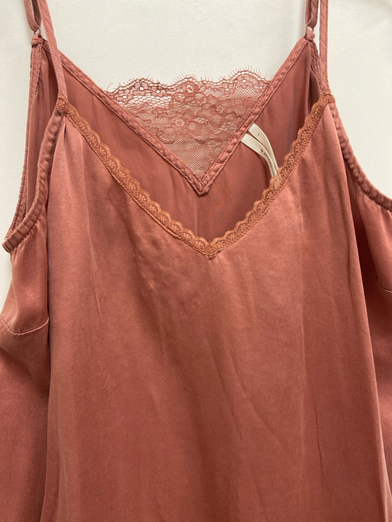 Anthropologie Size L Terra Cotta Silk Ladies Camisole
