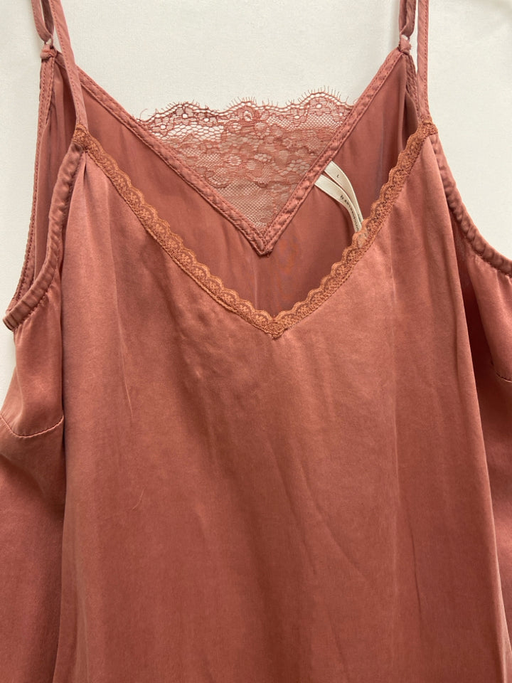 Anthropologie Size L Terra Cotta Silk Ladies Camisole