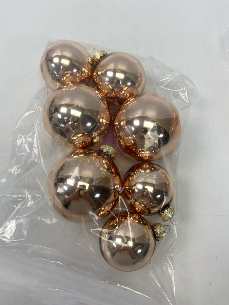 Rose Gold Ornaments