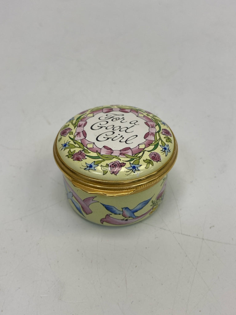 Halycon Days Tiffany &amp; Co "For a Good Girl Trinket Box