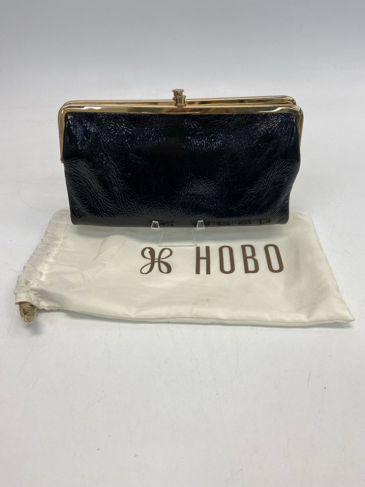 Hobo Black Patent Wallet
