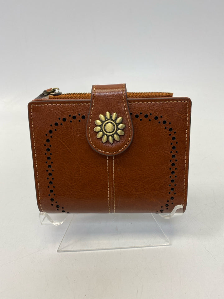 Brown Perforated Wallet