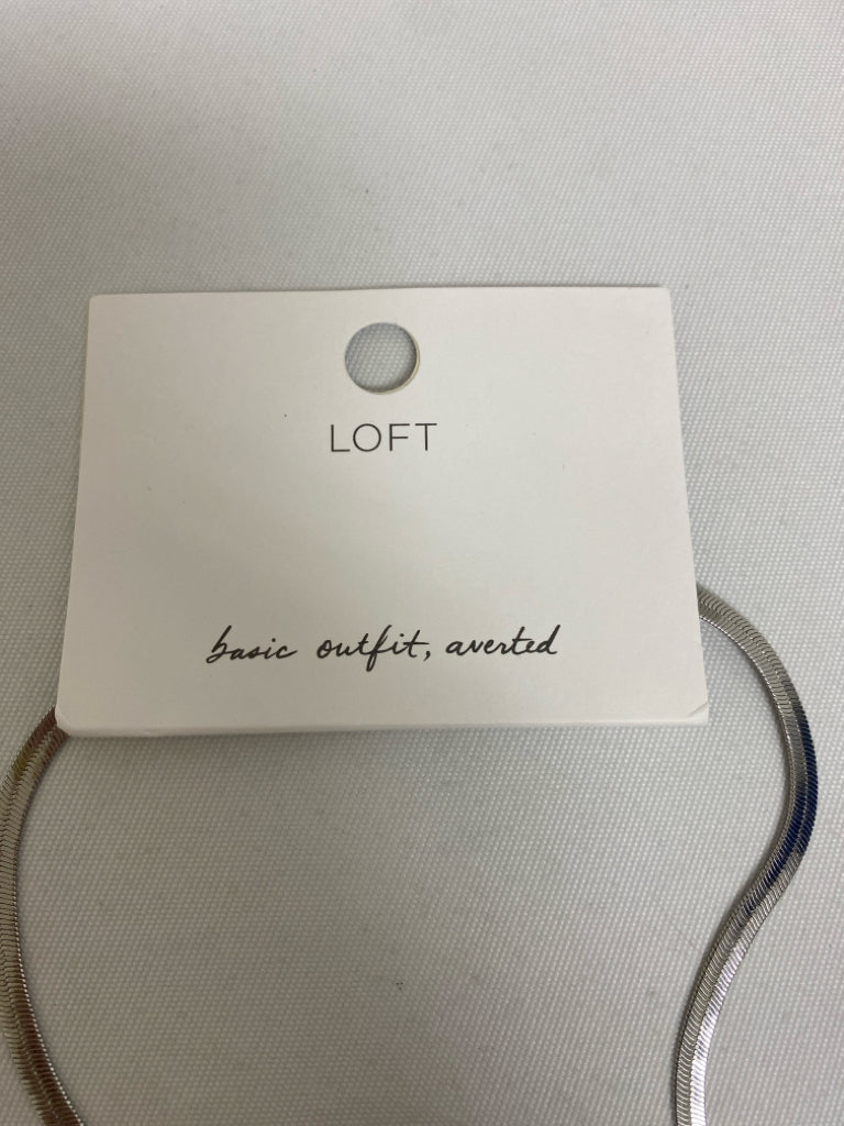 NWT LOFT Silver Color Chain Necklace