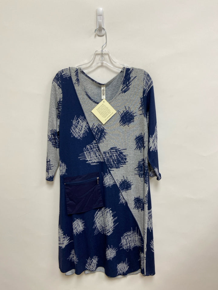 NWT Size S Gray Navy Ladies Dress