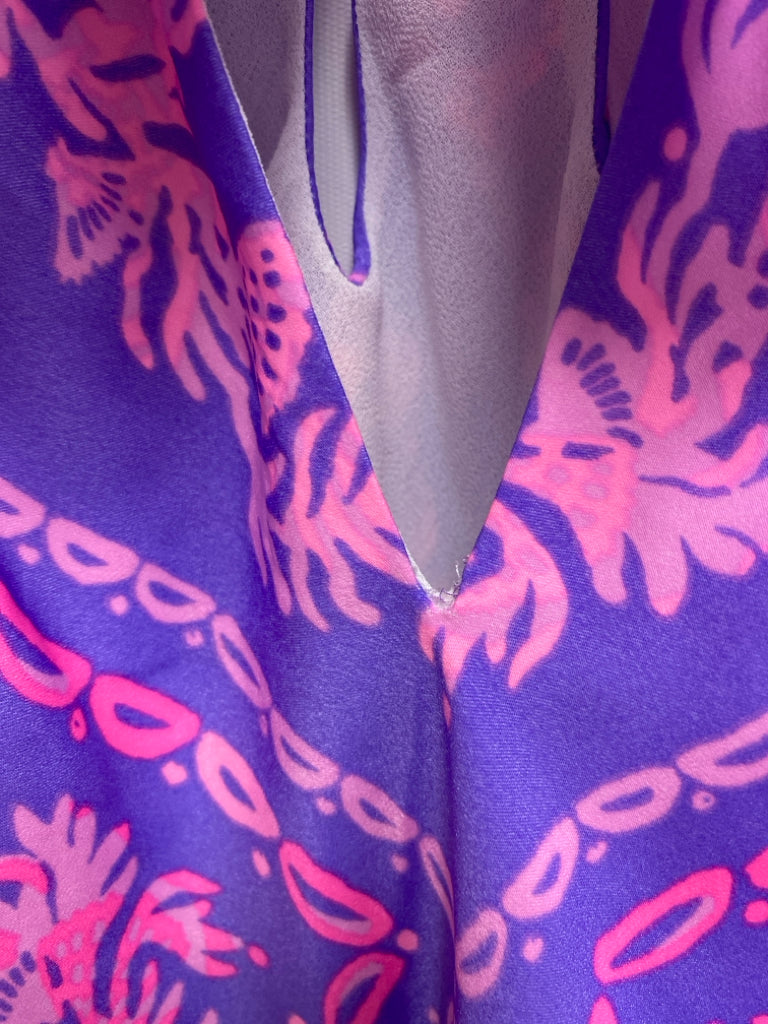LILLY PULITZER Size S Purple Pink Halter Ladies Top