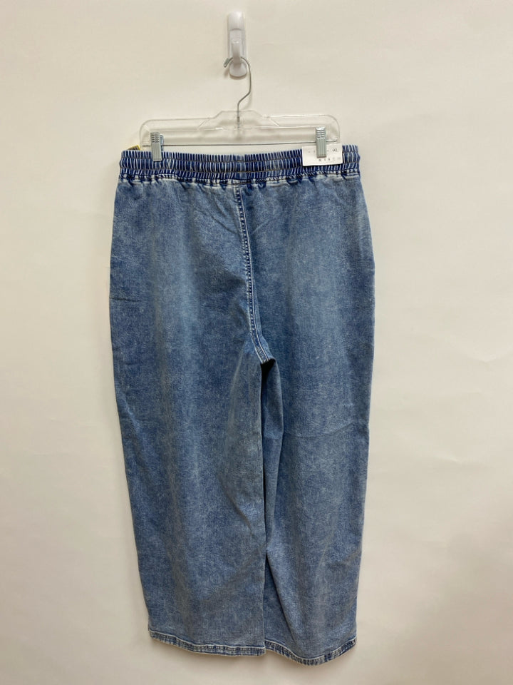 NWT RISEN Size XL Faded Blue Pull-on Ladies Jeans