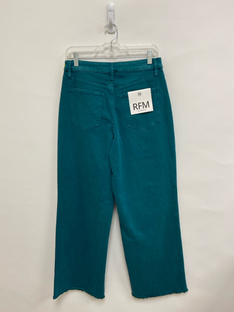 Size 11 Dark Turquiose Wide Leg Ladies Jeans
