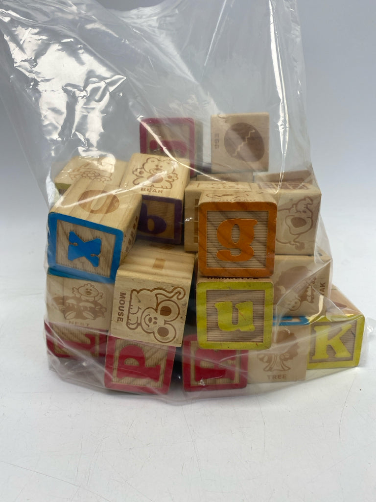 Natural Multi Color Wood Blocks