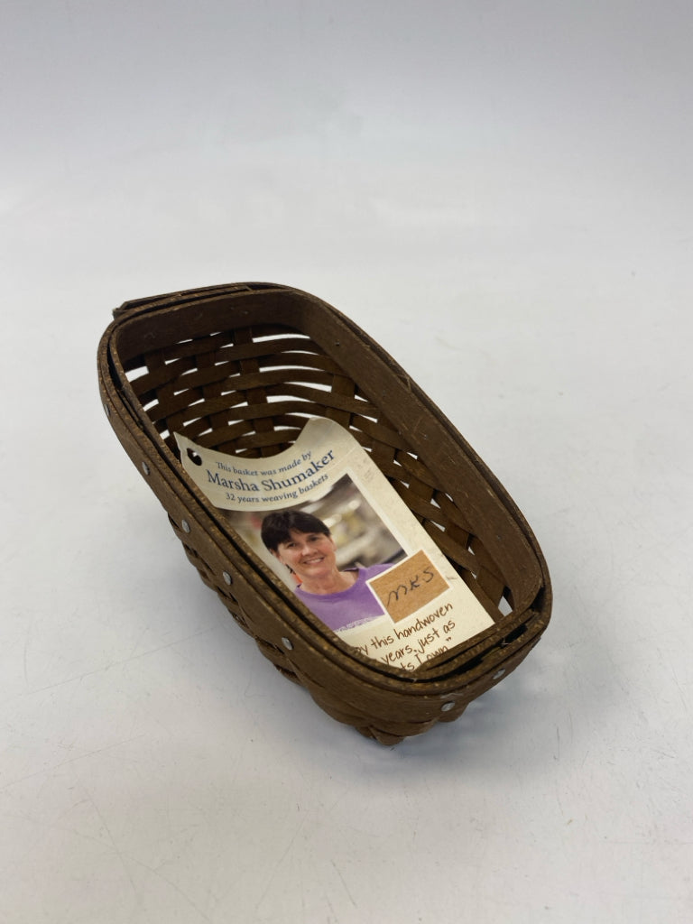 Longaberger Brown Woven Wood Basket