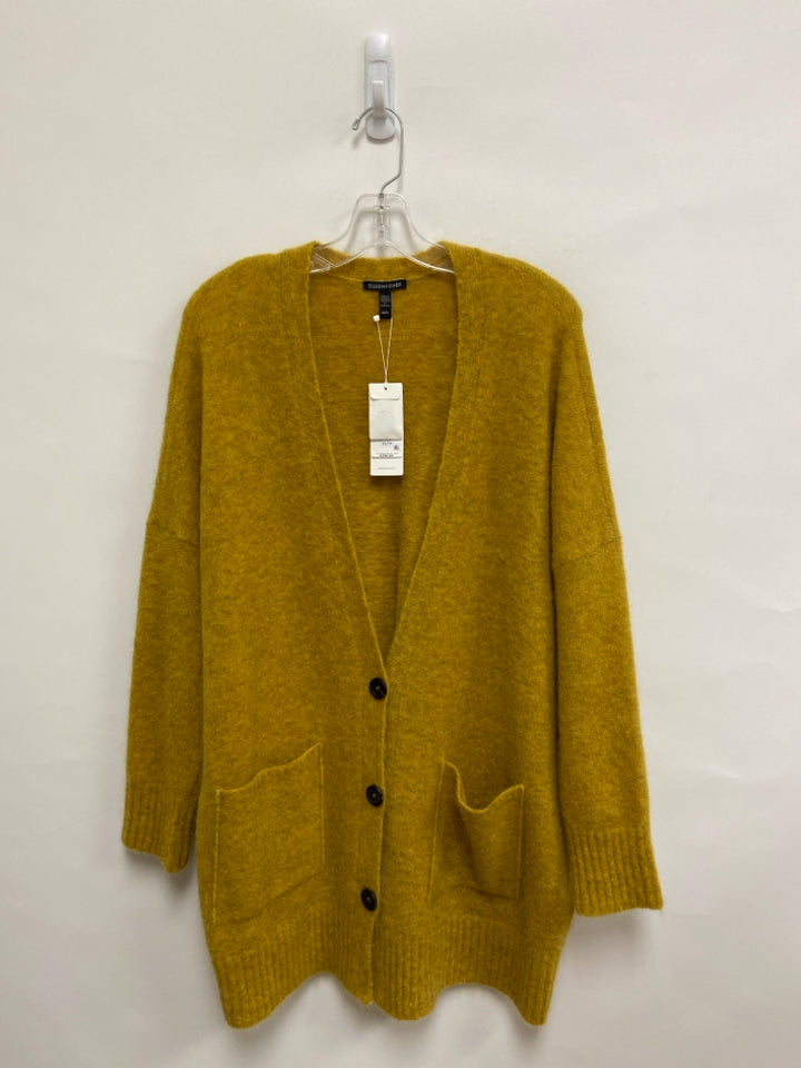 NWT Eileen Fisher Size XS Goldenrod Cardigan Wool Blend Ladies Sweater
